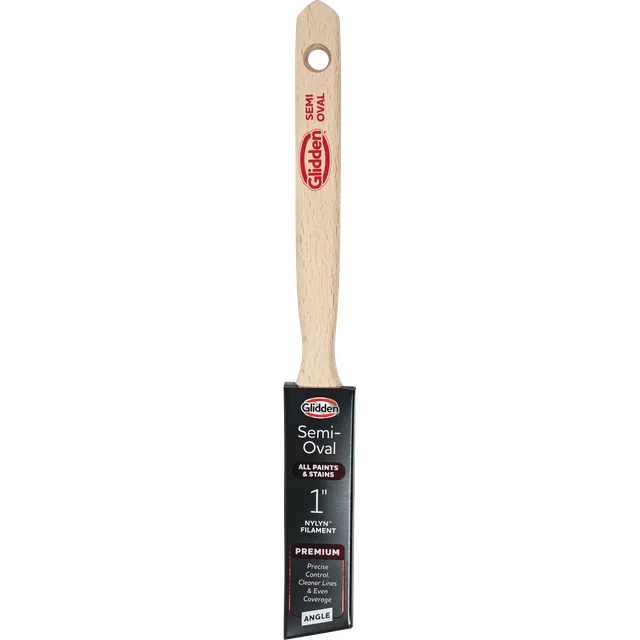 Glidden 1 Zoll halbovaler abgewinkelter Pinsel