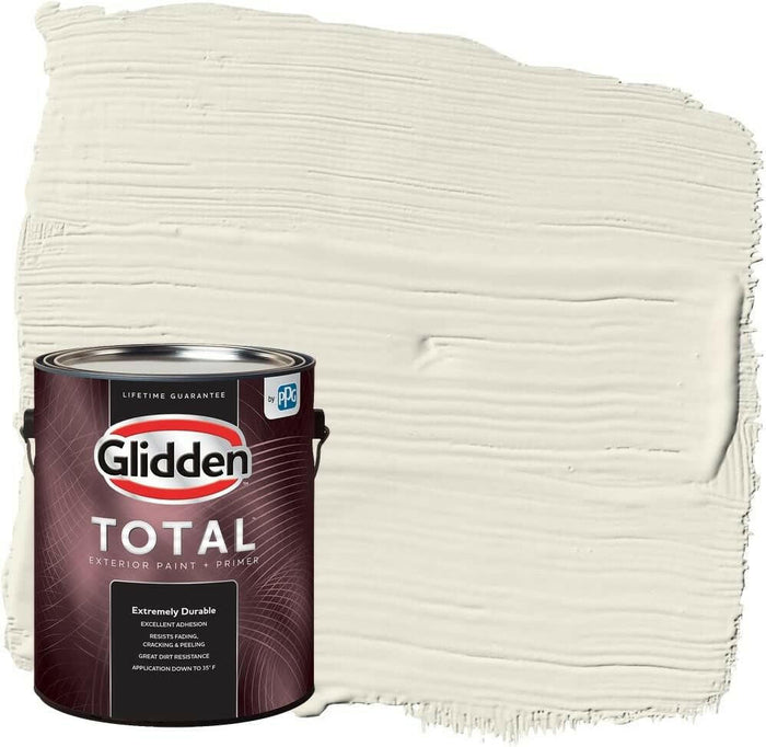 Glidden Total Exterior Paint & Primer semibrillante, avena