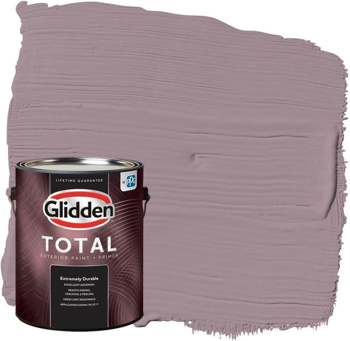 Glidden Total Exterior Paint & Primer Semi-Gloss, Gothic Amethyst