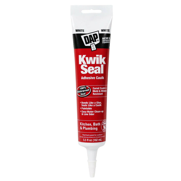 Masilla adhesiva DAP 18001 Kwik Seal (blanca, 5.5 oz)