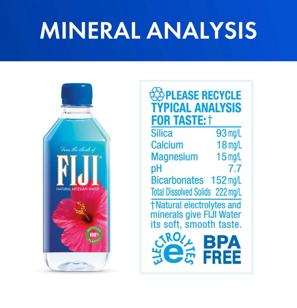 Agua artesiana natural FIJI (paquete de 24 de 16,9 fl. oz.)