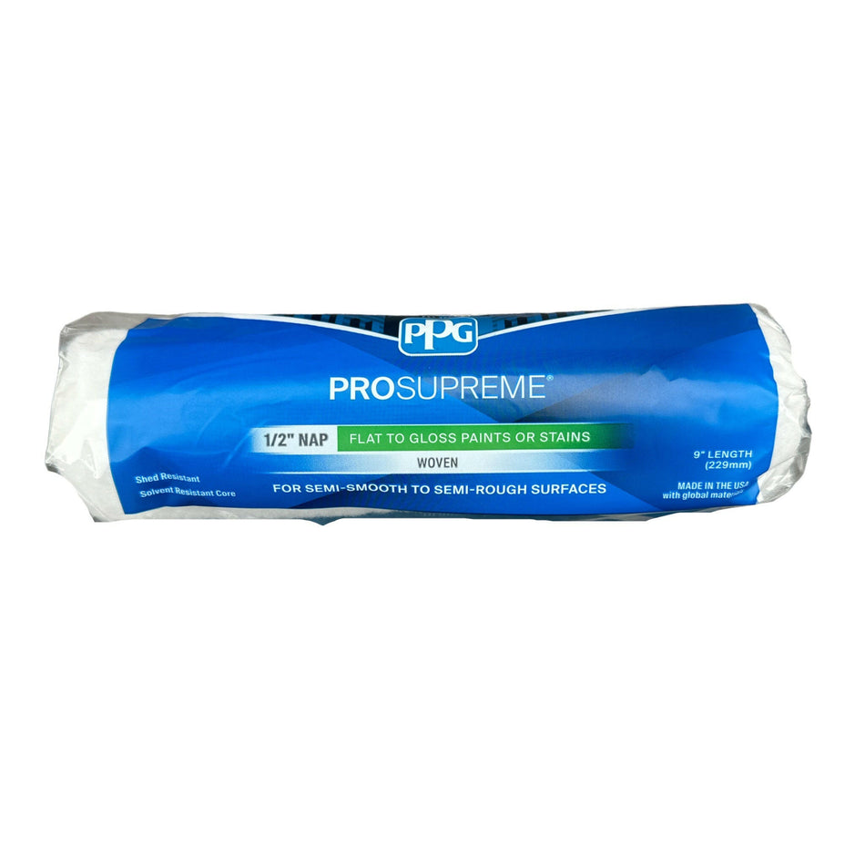 Cubierta de rodillo tejida PPG ProSupreme de 1/2 pulg. NAP x 9 pulg. L