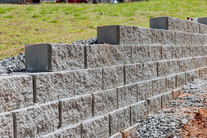 Concrete Block Wall Installation