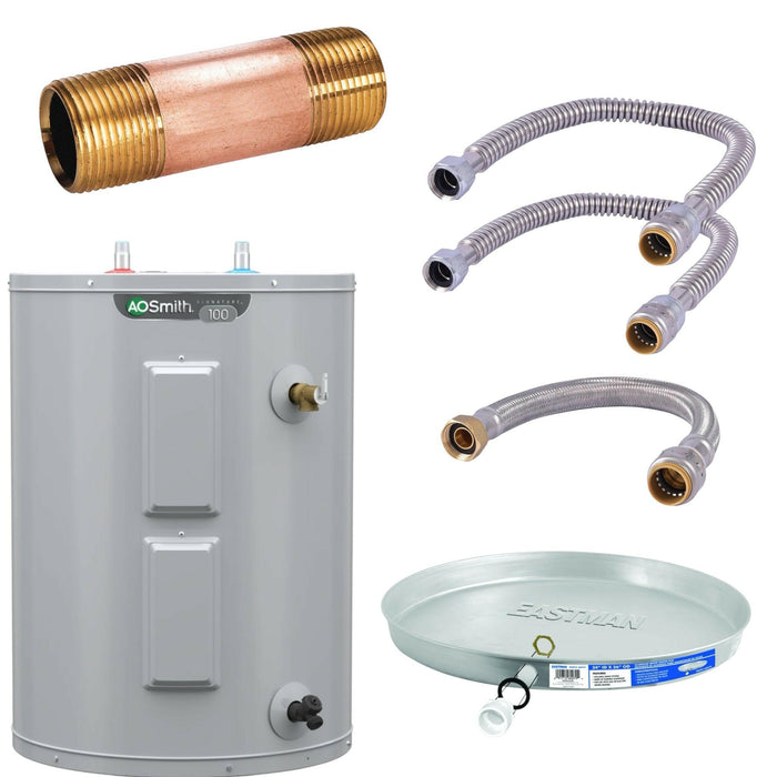 Calentador de agua eléctrico Lowboy de 38 galones con kit de instalación