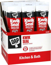 Dap 18008 Kwik Seal Adhesive Caulk (Clear, 5.5oz)