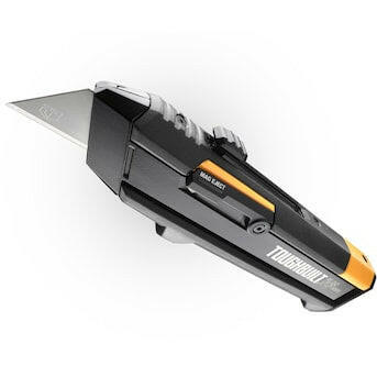 Cuchillo utilitario TOUGHBUILT Reload con 2 cargadores Cuchillo utilitario retráctil de 10 hojas de 3/4 pulgadas con almacenamiento de hojas para herramientas