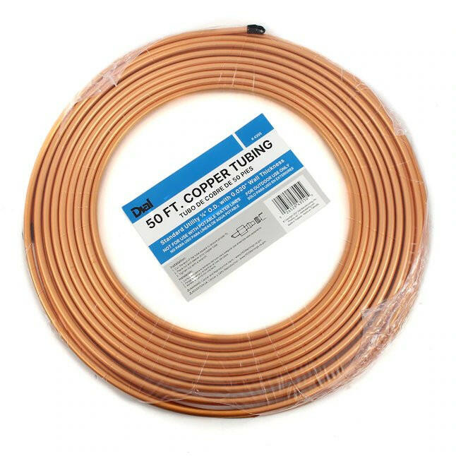Tubo de cobre de ⅜" x 50 pies