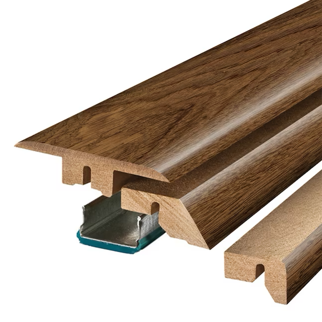 Project Source Shady Brook Moldura para piso multiusos de madera laminada de 0,75 pulgadas de alto x 2,37 pulgadas de ancho x 78,7 pulgadas de largo