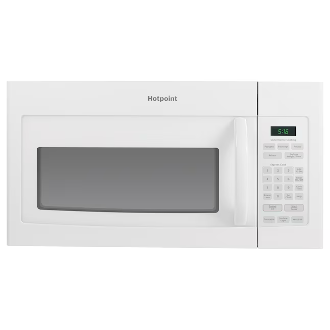 Hotpoint 1,6 Kubikfuß 1000 Watt Over-the-Range-Mikrowelle (weiß)