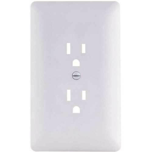 Titan3 1-Gang Duplex Plastic Wall Plate (Standard, White)