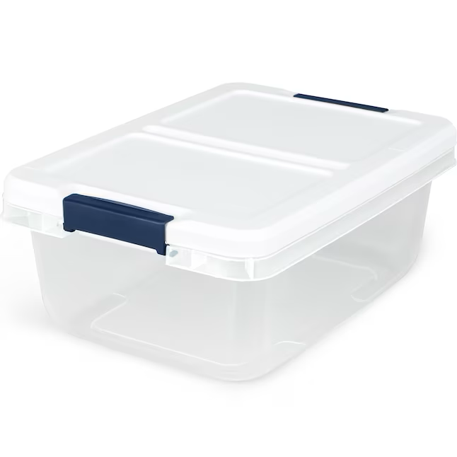 Project Source Pequeño 3,75 galones (15 cuartos) de base transparente con tapa blanca Bolsa con tapa con cierre
