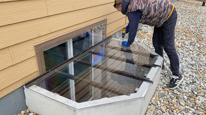 Window Well Cover Installation
