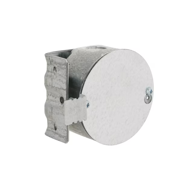 RACO 1-Gang Galvanized Steel New Work/Old Work Round Electrical Box