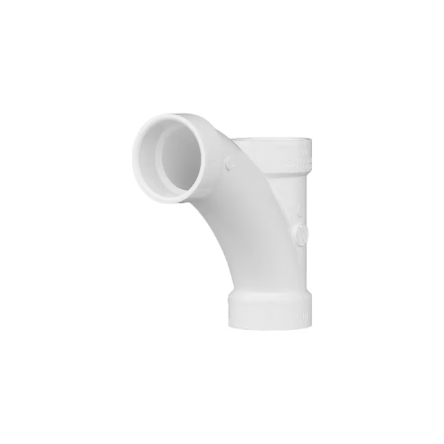 Charlotte Pipe 4-in PVC DWV 1/8 Bend Combo Wye