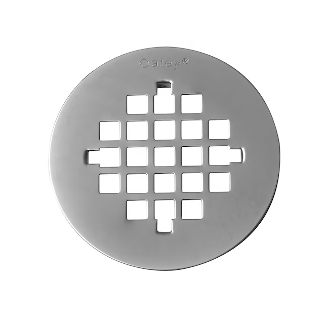 Oatey 4-1/4-in Snap-Tite Round Brushed Nickel Strainer