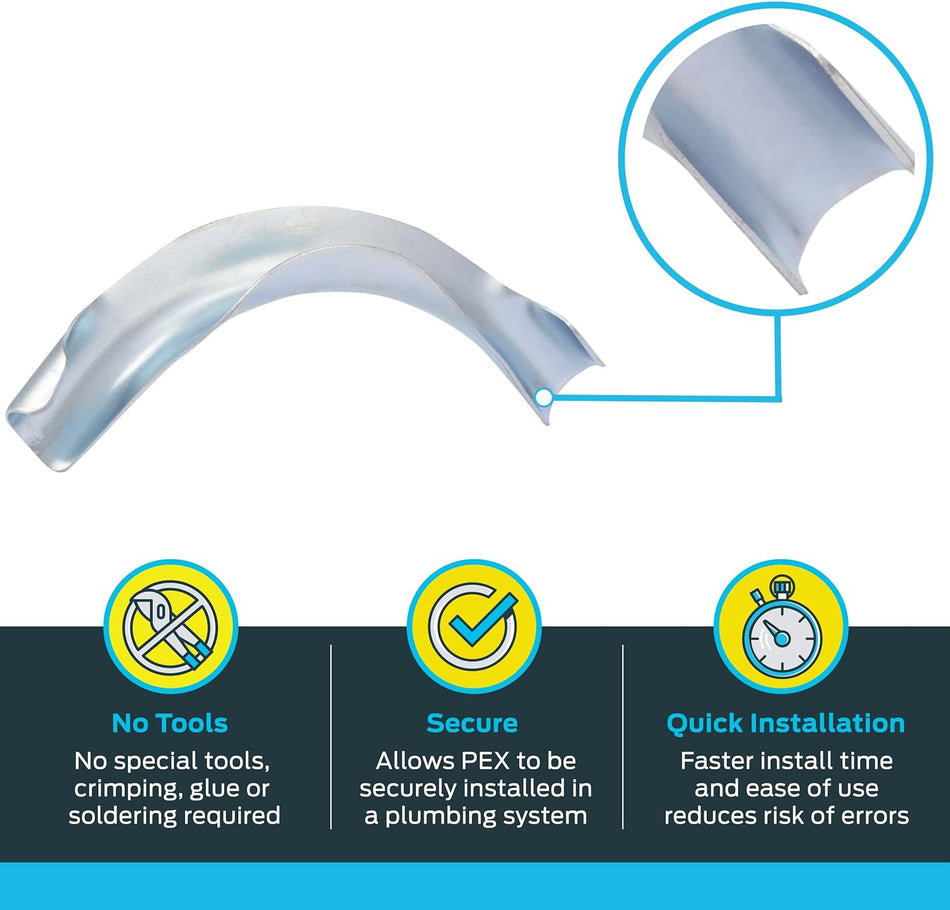 SharkBite 1/2 Zoll PEX-Biegestütze – Edelstahl