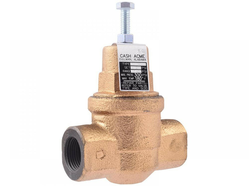 Válvula de alimentación de caldera reguladora de presión Cash Acme A-41 y AB-40. (3/4 pulg.)