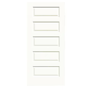 RELIABILT 5-panel Equal Smooth Hollow Core Primed Molded Composite Slab Door