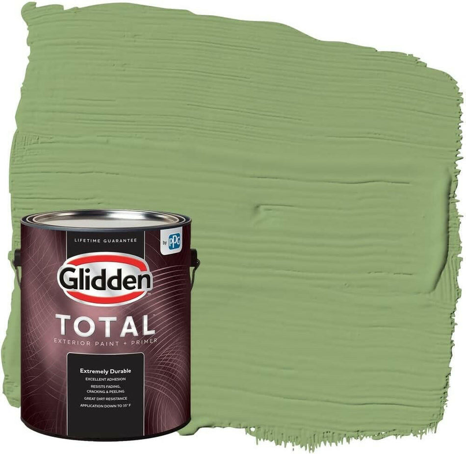 Glidden Total Exterior Paint &amp; Primer Seidenmatt, Luscious Lime