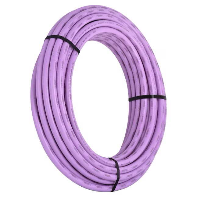 SharkBite Tubería PEX-B morada de 3/4 pulgadas x 100 pies para agua recuperada 