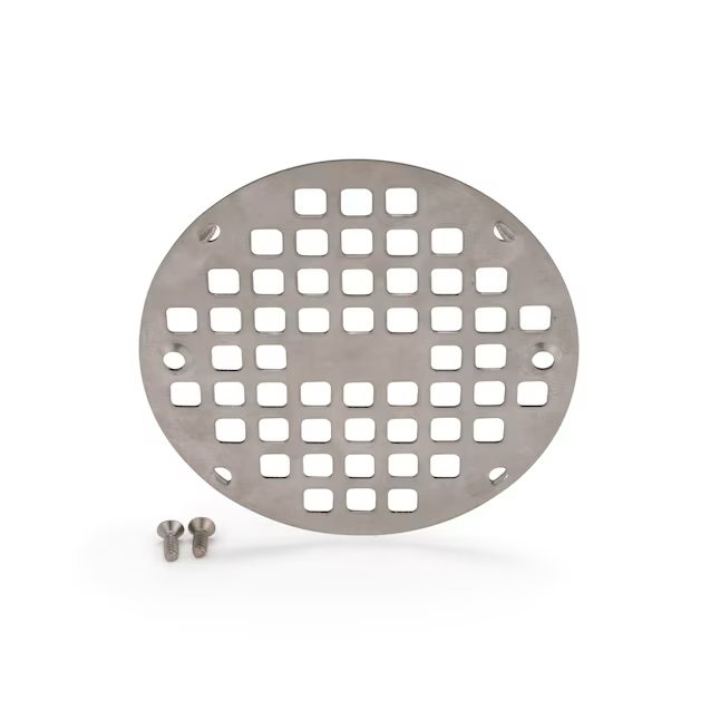 Oatey 5-in Screw-In Round Stainless Steel Strainer