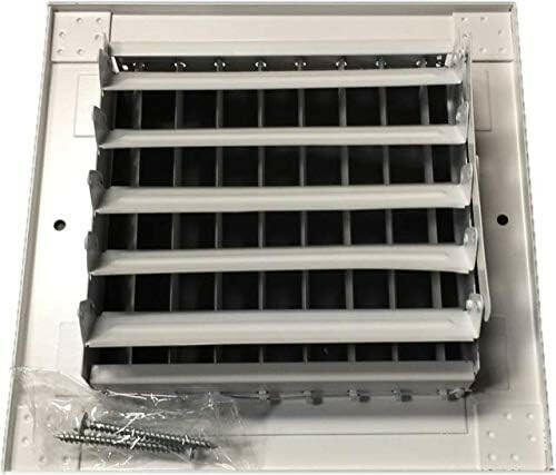 SABER SELECT 6-in x 6-in Adjustable Blade Steel White Sidewall/Ceiling Register
