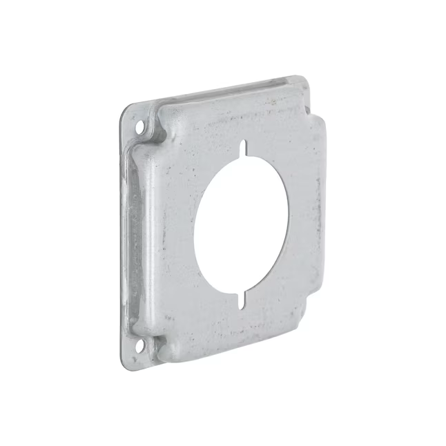 Metal gris cuadrado Hubbell
