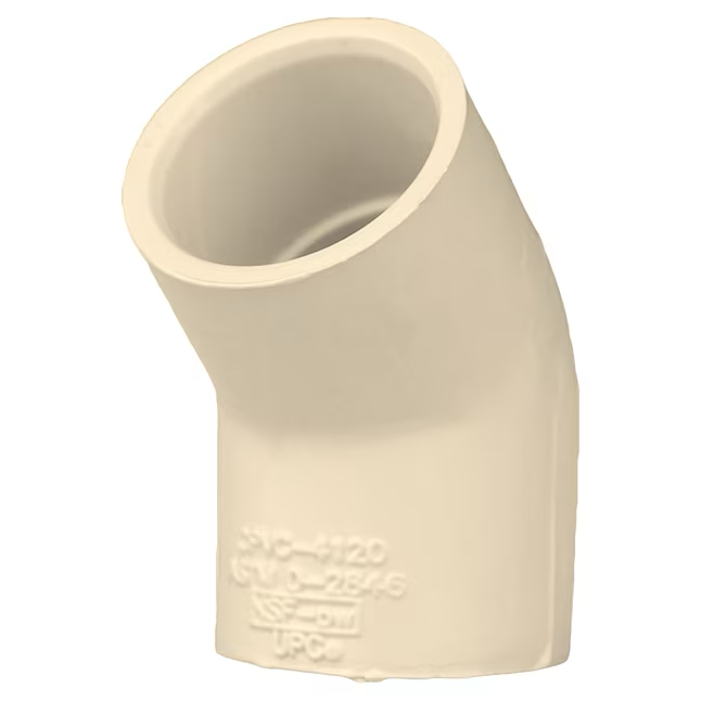 Charlotte Pipe Codo de 45 grados de CPVC de 3/4 pulgadas