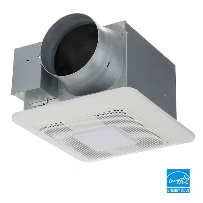 Panasonic WhisperChoice DC 0,3-Sone 150-CFM weiß beleuchteter Badezimmerventilator