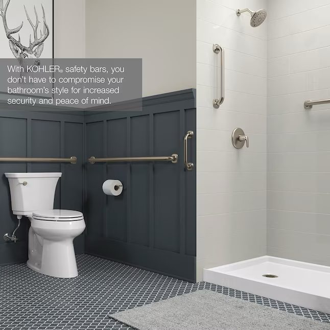 KOHLER Cardale 16 Zoll Haltegriff zur Wandmontage, gebürstetes Nickel, ADA-konform (Tragfähigkeit: 500 lb)