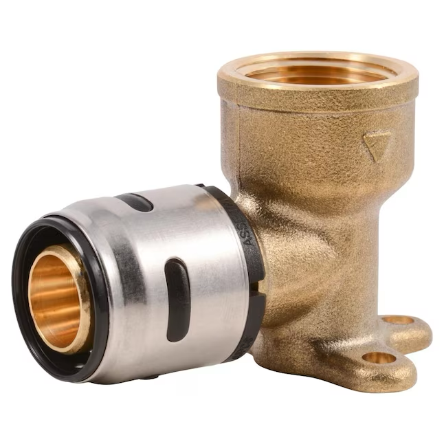SharkBite EvoPEX Codo de oreja de 90 grados con conexión a presión x 3/4 pulgadas FNPT (paquete de 2)