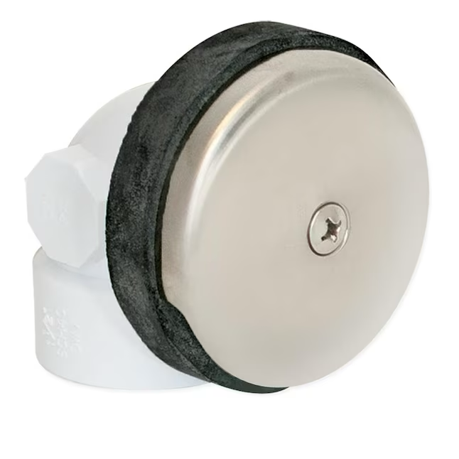 Drenaje con bloqueo de pie de níquel cepillado Eastman de 1,5 pulgadas con PVC