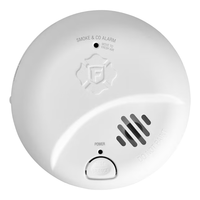 Detector de humo y monóxido de carbono combinado con ionización que funciona con batería de 10 años de duración First Alert BRK
