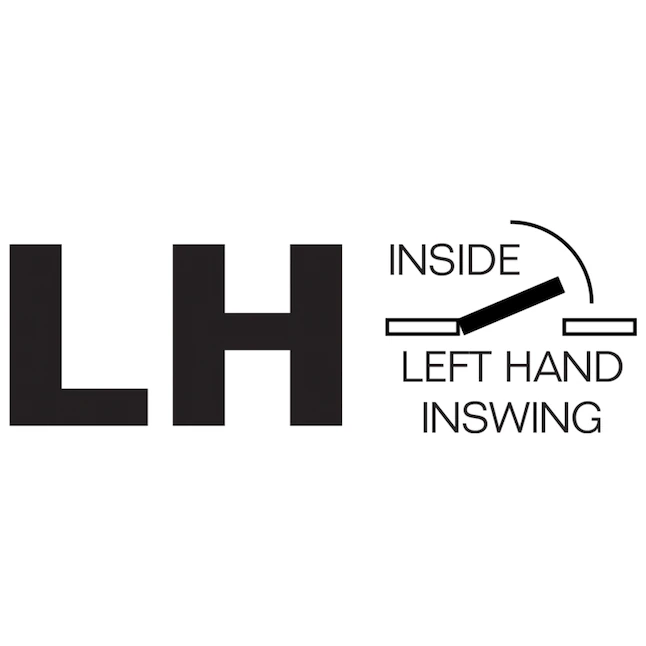 RELIABILT 36-in x 80-in Flush Hollow Core Primed Hardboard Left Hand Inswing Single Prehung Interior Door