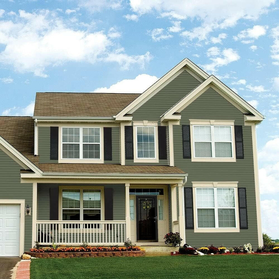 Glidden Total Exterior Paint &amp; Primer Semi-Gloss, All About Olive
