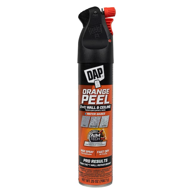 DAP 2in1 25-fl oz White Orange Peel Water-based Wall and Ceiling Texture Spray