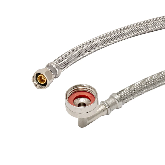 Eastman 6-ft 3/8 In-in Compression Inlet x 3/4 In-in Hose Thread Outlet Braided Stainless Steel Dishwasher Connector