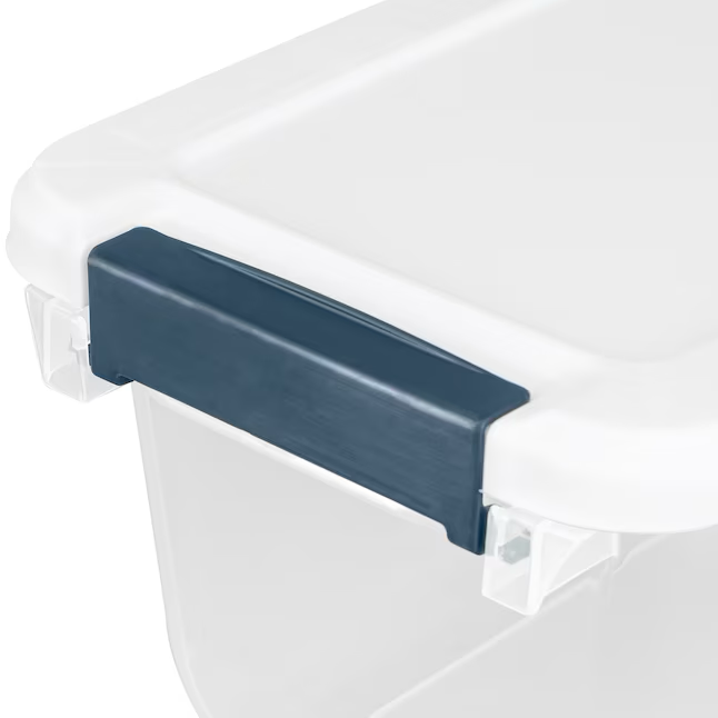 Project Source Bolsa pequeña transparente de color blanco, 1,625 galones (6,5 cuartos) con tapa con cierre