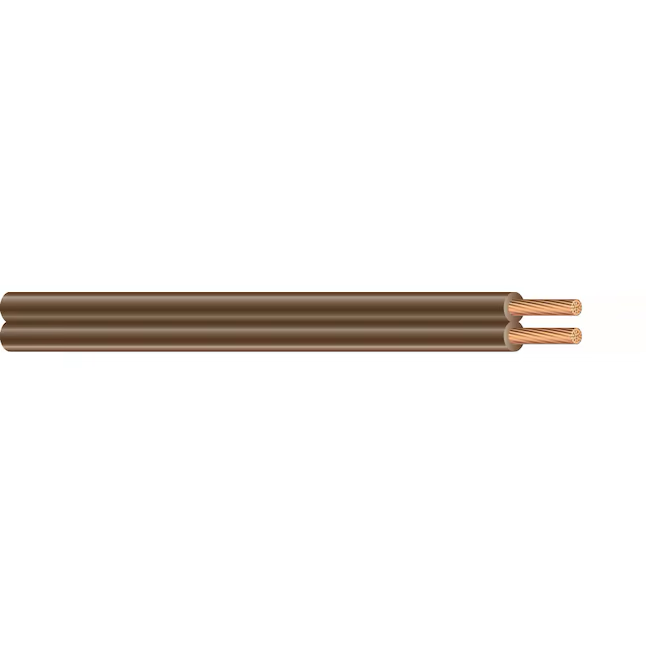 Southwire 10-ft 18/2 Brown Stranded Lamp Cord
