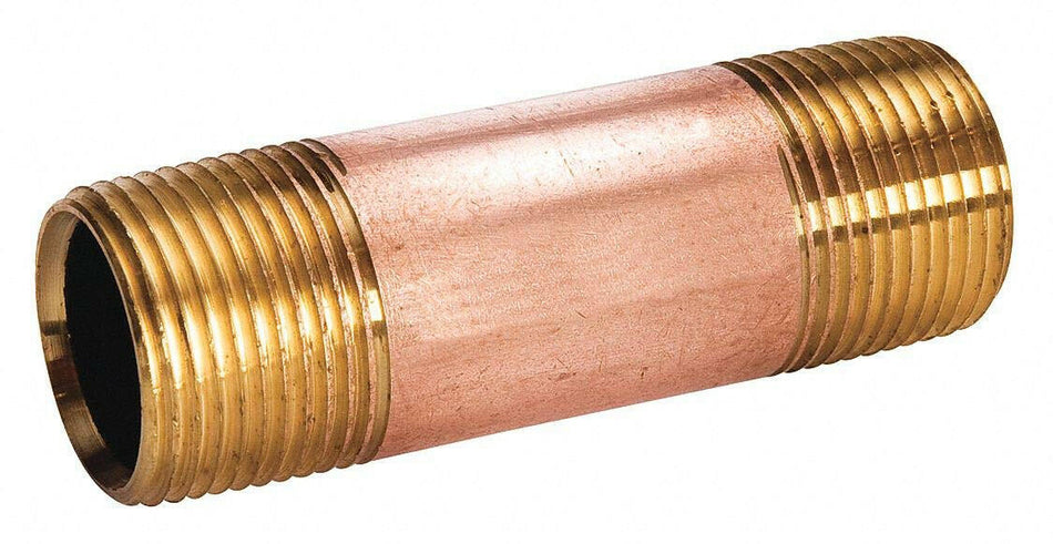 SABER SELECT 3/4 in. MIP x 3 in. Red Brass Nipple