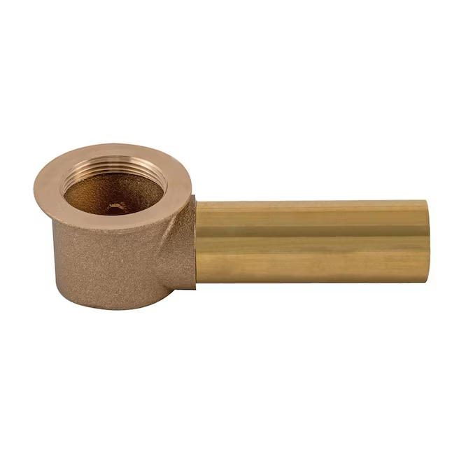 Eastman 1.5-in Chrome Overflow Shoe Drain with Brass Pipe