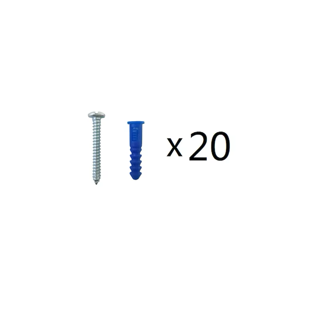 Project Source Anclajes para paneles de yeso de 25 libras, 3/16 pulgadas x 1-1/2 pulgadas con tornillos incluidos (paquete de 20)