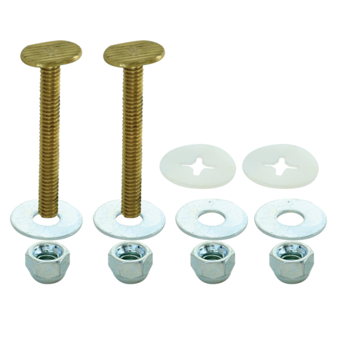 EZ-FLO Toilettenschrankschrauben Messing 1/4 Zoll x 2-1/4 Zoll