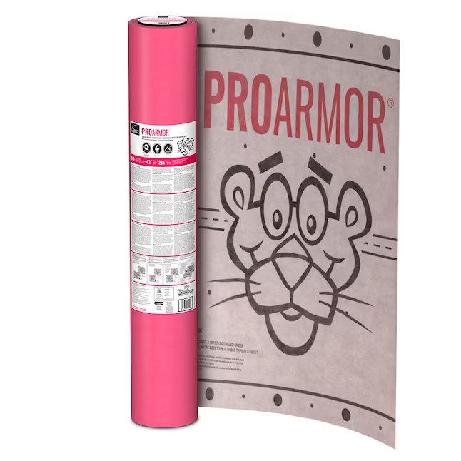 Owens Corning ProArmor 42 Zoll x 286 Fuß 1000 Quadratfuß große synthetische Dachunterlage 