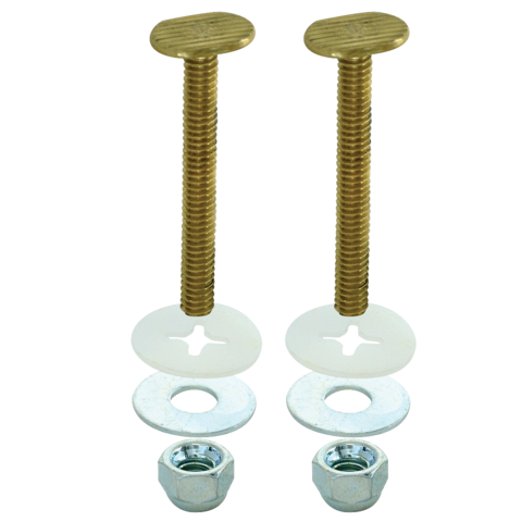 EZ-FLO Toilettenschrankschrauben Messing 1/4 Zoll x 2-1/4 Zoll
