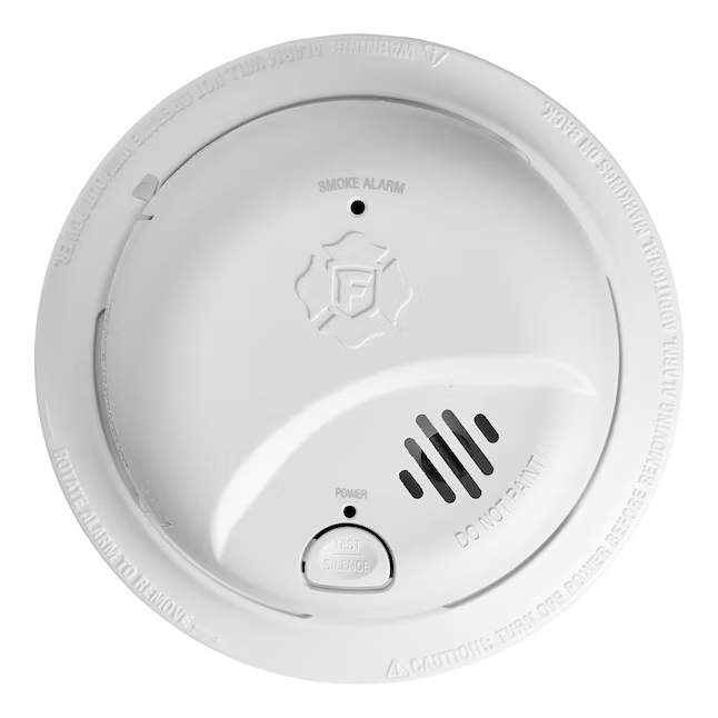 Detector de humo con sensor de ionización cableado y batería de 10 años First Alert BRK