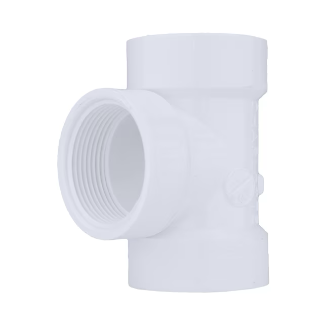 Charlotte Pipe 3-Zoll-PVC-DWV-Spülreinigungs-T-Stück