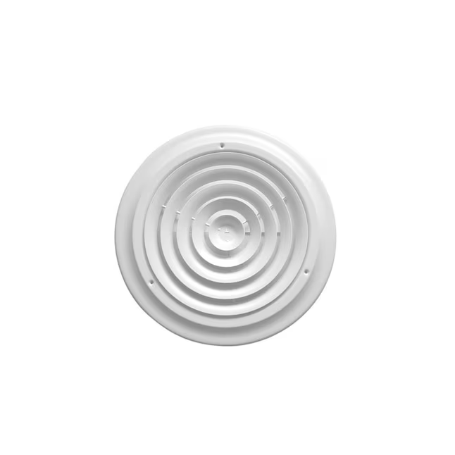 RELIABILT 14 x 14 Zoll Step-down-Seitenwand-/Deckendiffusor aus Stahl in Weiß