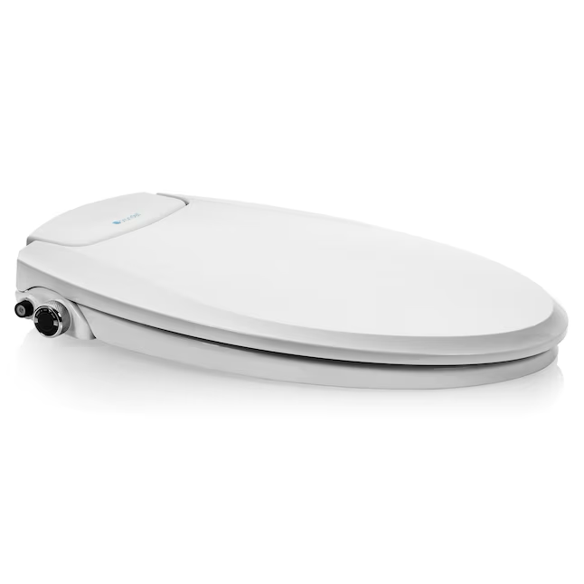 Brondell Ecoseat Plastic White Elongated Soft Close Bidet Toilet Seat