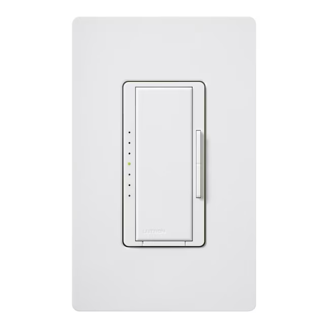 Lutron Maestro interruptor de atenuación de luz basculante LED unipolar/3 vías, blanco